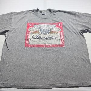 Heather Gray Red Graphic Short Sleeve Tee
